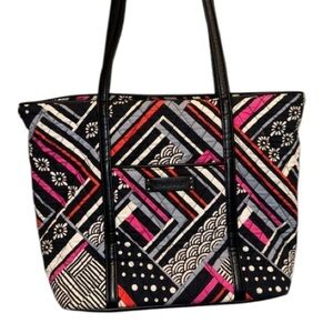 Vera Bradley tote trimmed bag northern lights quilted